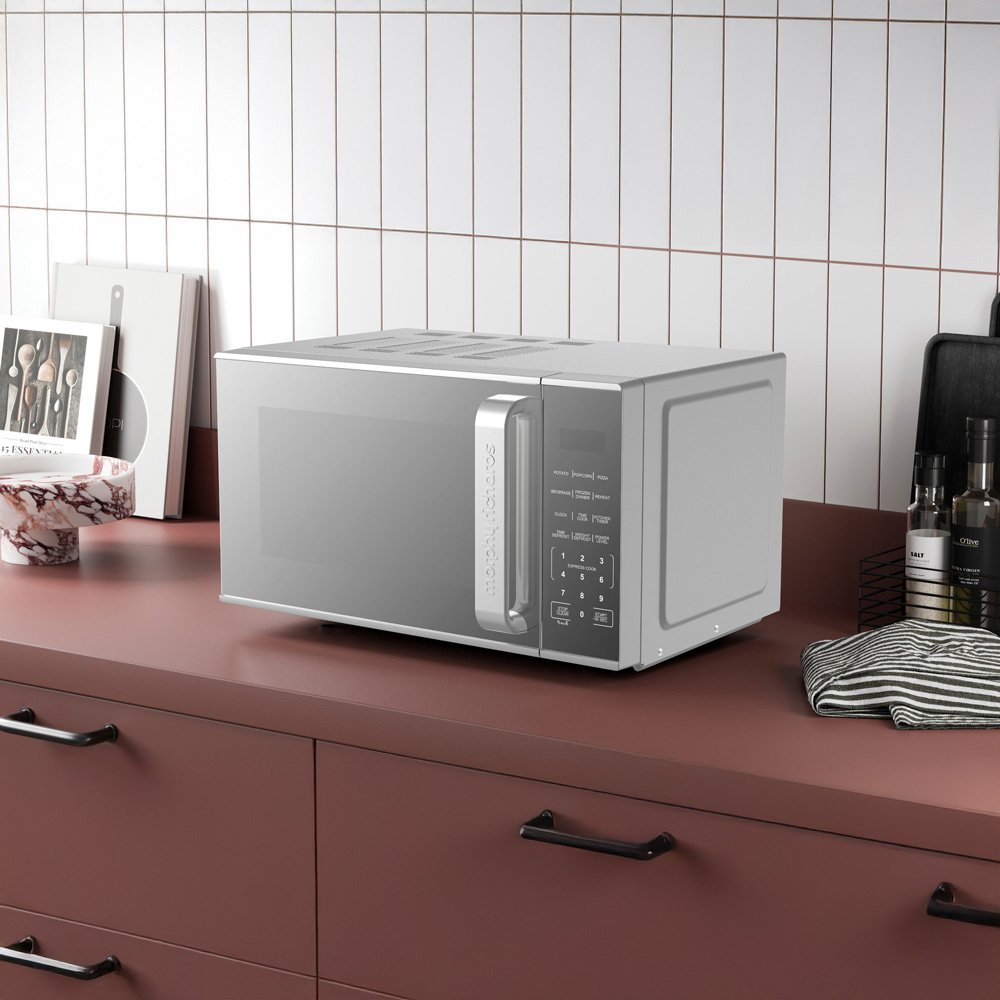 Morphy Richards 511442 Digital Stainless Steel Handle 20L Microwave with Acrylic Membrane Panel Image 2