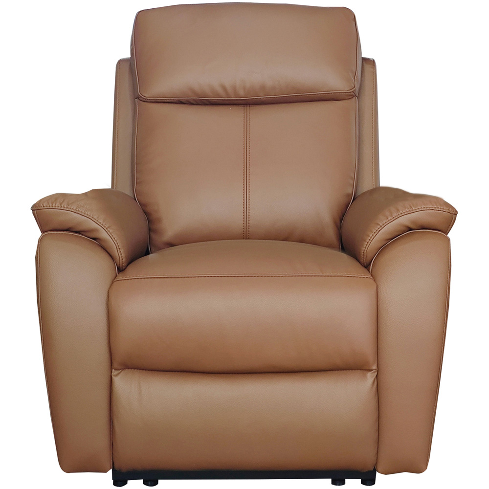 Aspire Kingsmere Tan Leather Power Recliner Armchair Image 3