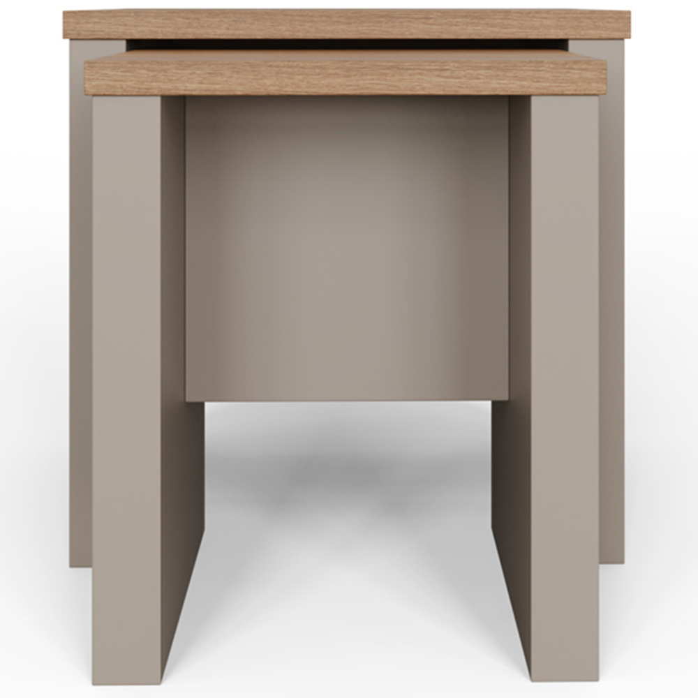 GFW Lancaster Grey Nest of Tables Set of 2 Image 3