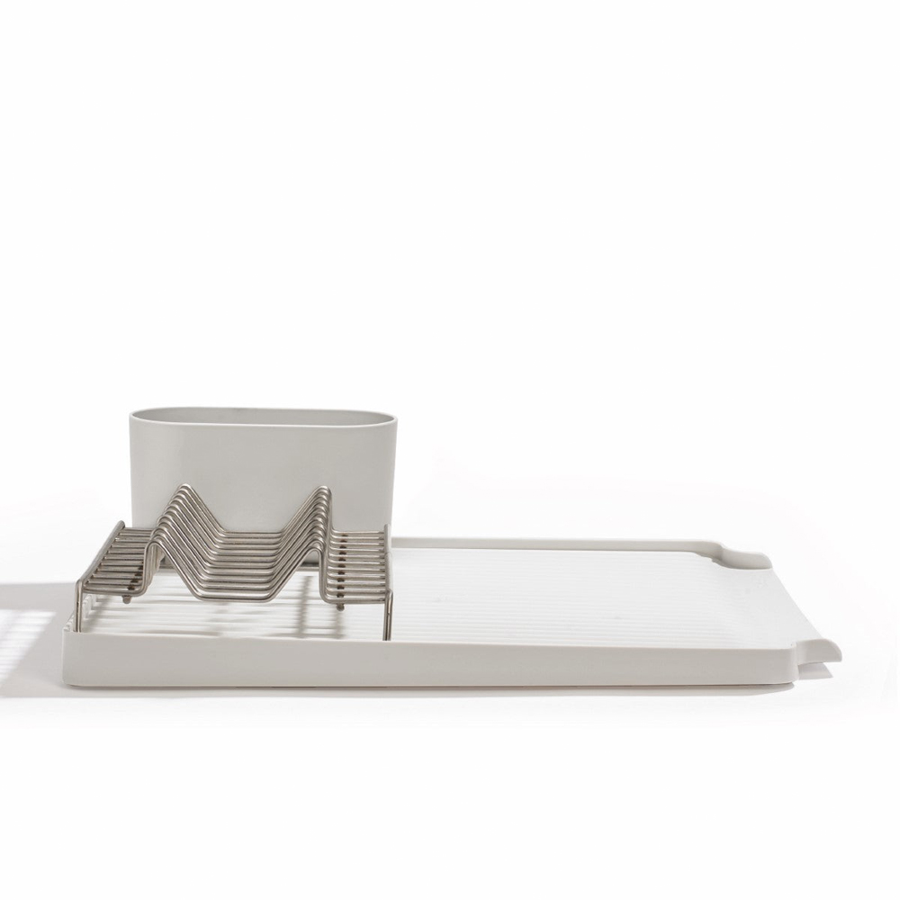 ReBorn Stone effect Large Kitchen Draining Rack with Cutlery Holder Image 3