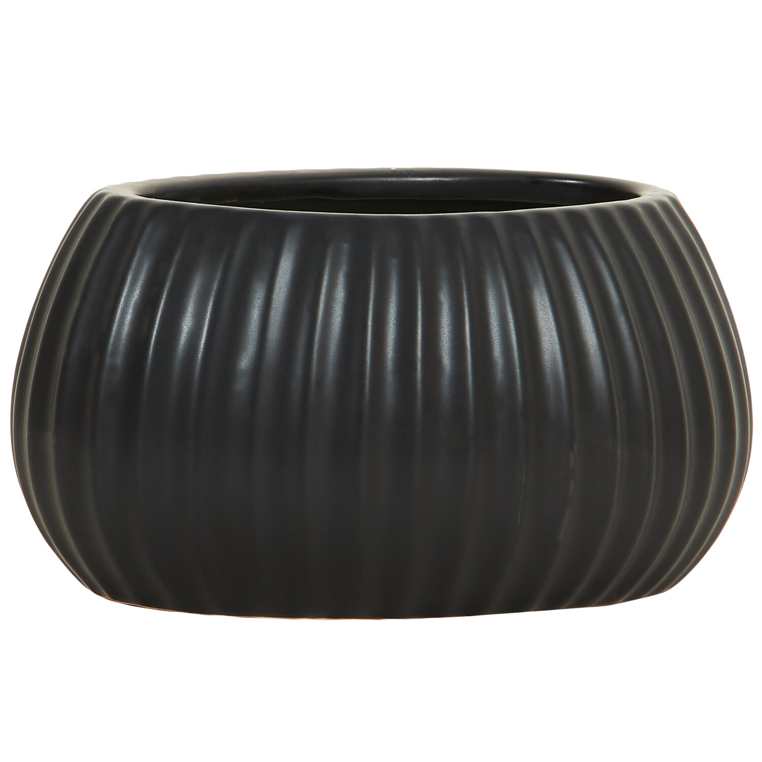 Oval Ribbed Citronella Candle - Black or White Image 3
