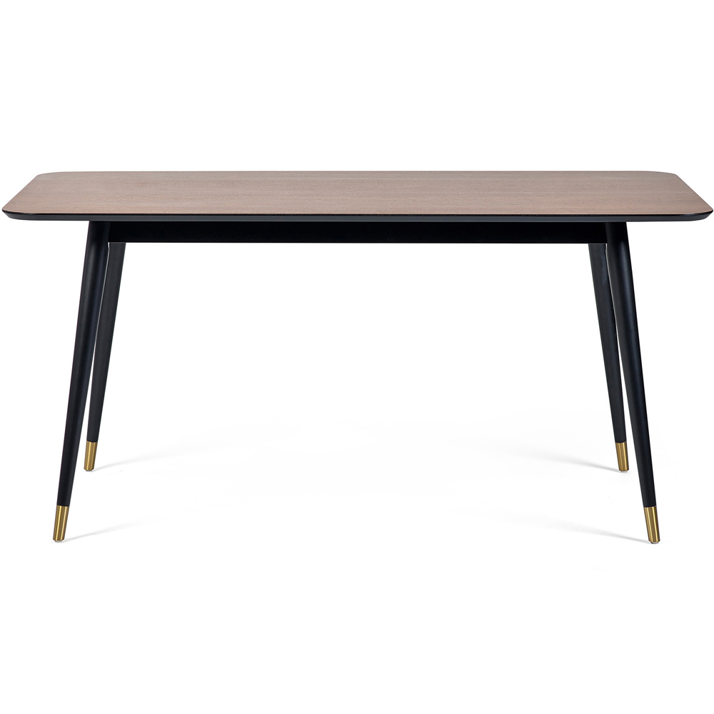 Julian Bowen Findlay Rectangular Table with Set of 4 Blue Luxe Chairs Image 5