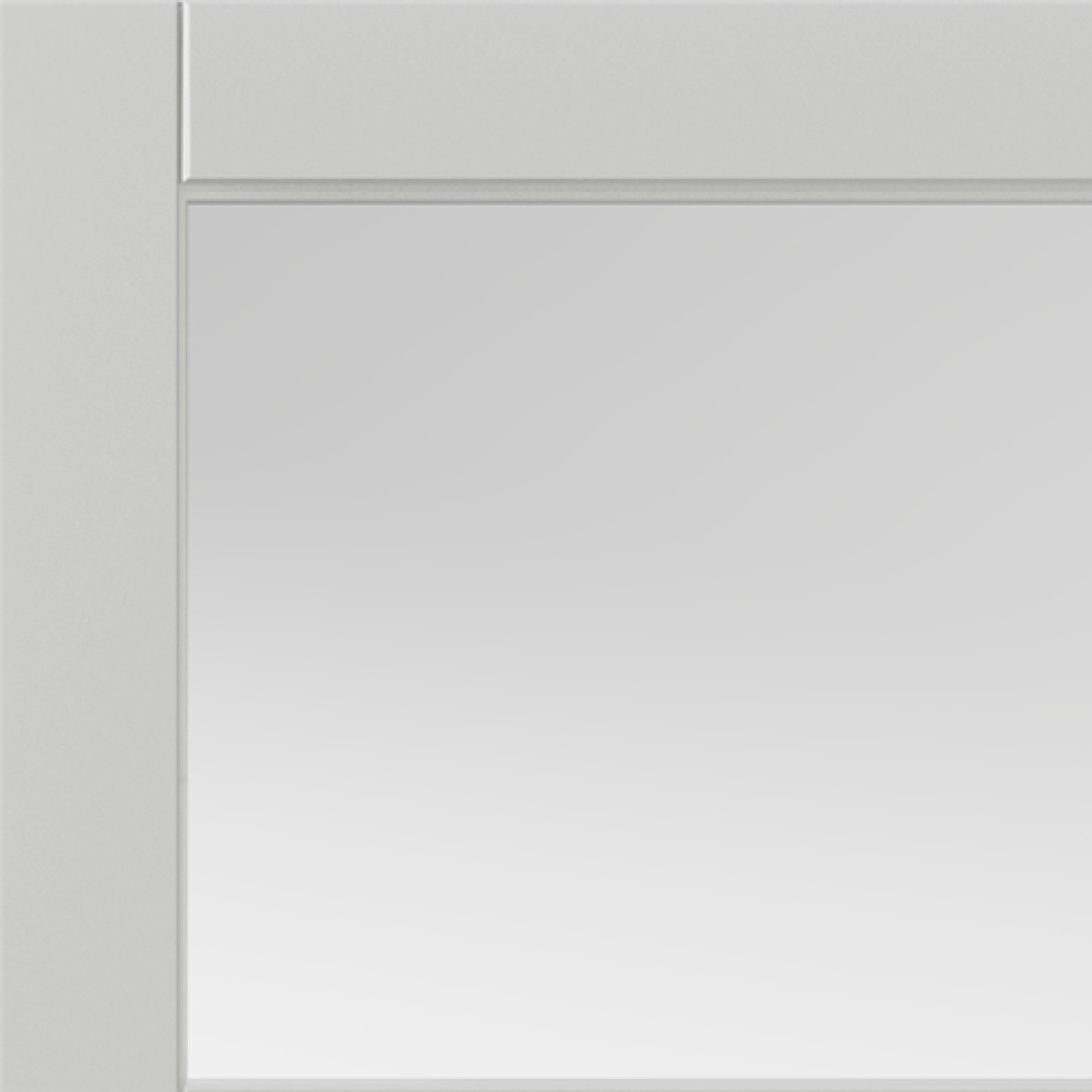 JB Kind Metro Urban Industrial White Clear Glass Internal Door 1981 x 686mm Image 3