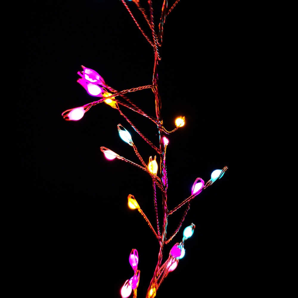 Premier UltraBrights 800 Multicolour LED Rose Gold Pin Wire Christmas Cluster Light 5.5m Image 3