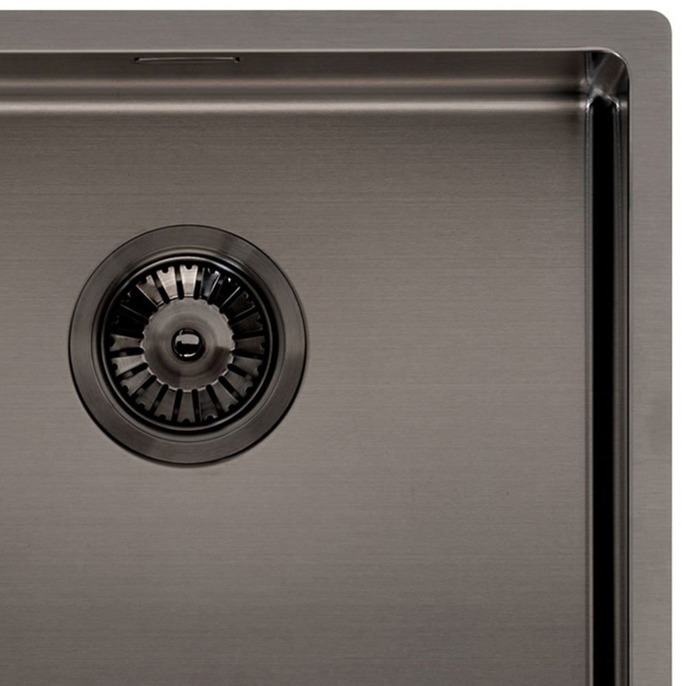 Reginox Miami Gunmetal Square Sink 400 x 400mm Image 2