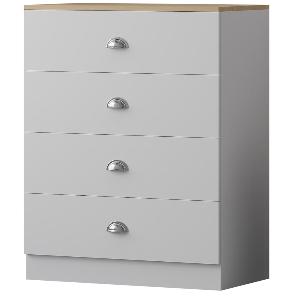 FWStyle Esher 3 Piece White Oak Bedroom Furniture Set Image 4