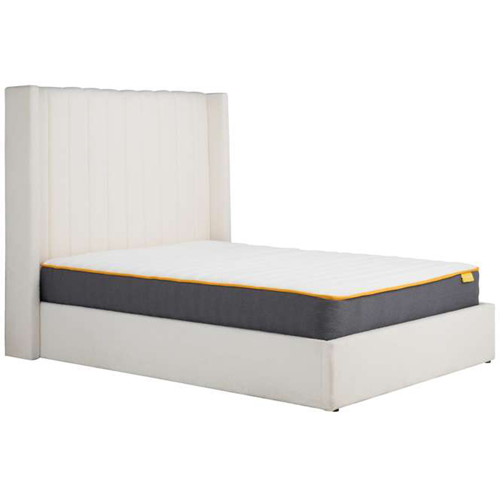 Birlea Maisey Small Double White Boucle Ottoman Bed Image 3