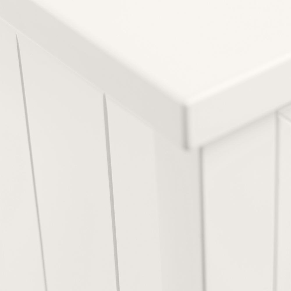 Julian Bowen Maine 3 Drawer Surf White Wide Chest of Drawers Image 5