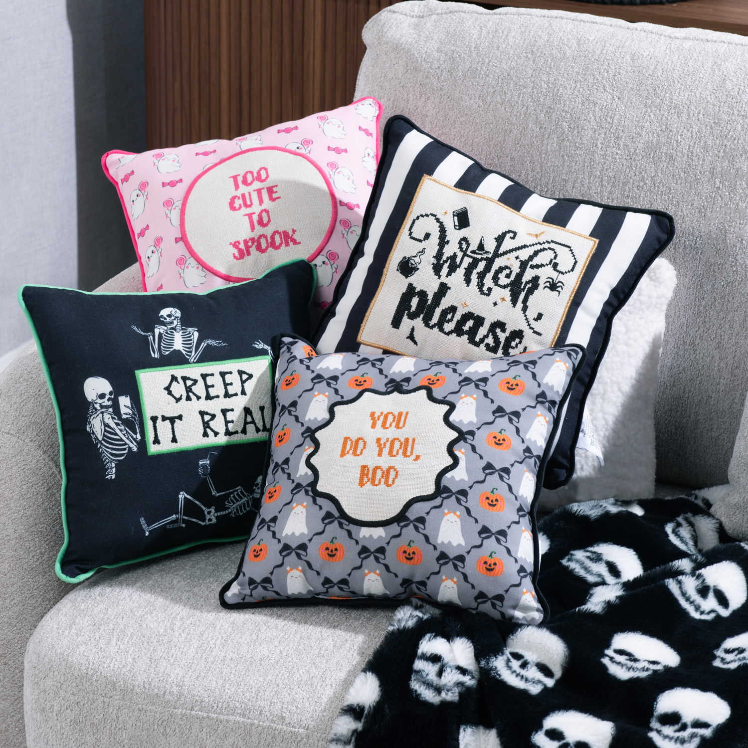 Halloween Slogan Cushion Image 2