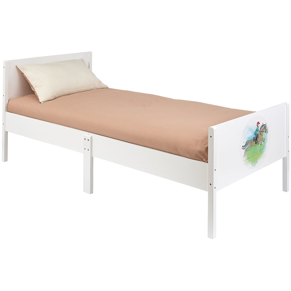 Liberty House Toys Single White Horse Rider Kids Bed Image 2