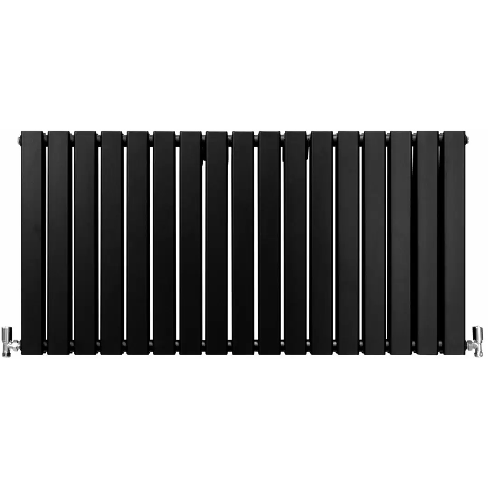 MonsterShop Black Flat Radiator 600 x 1190mm Image 2