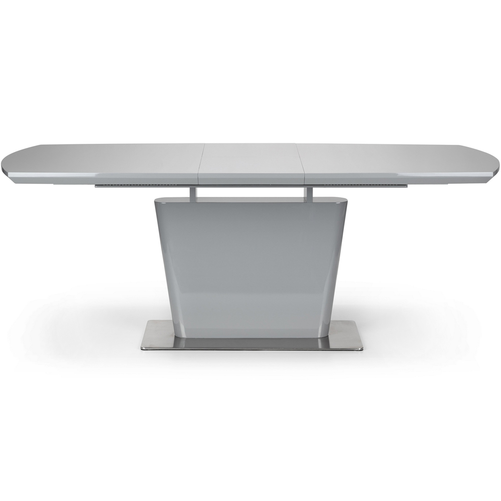 Julian Bowen Como 6 Seater Grey High Gloss Table Set Image 5
