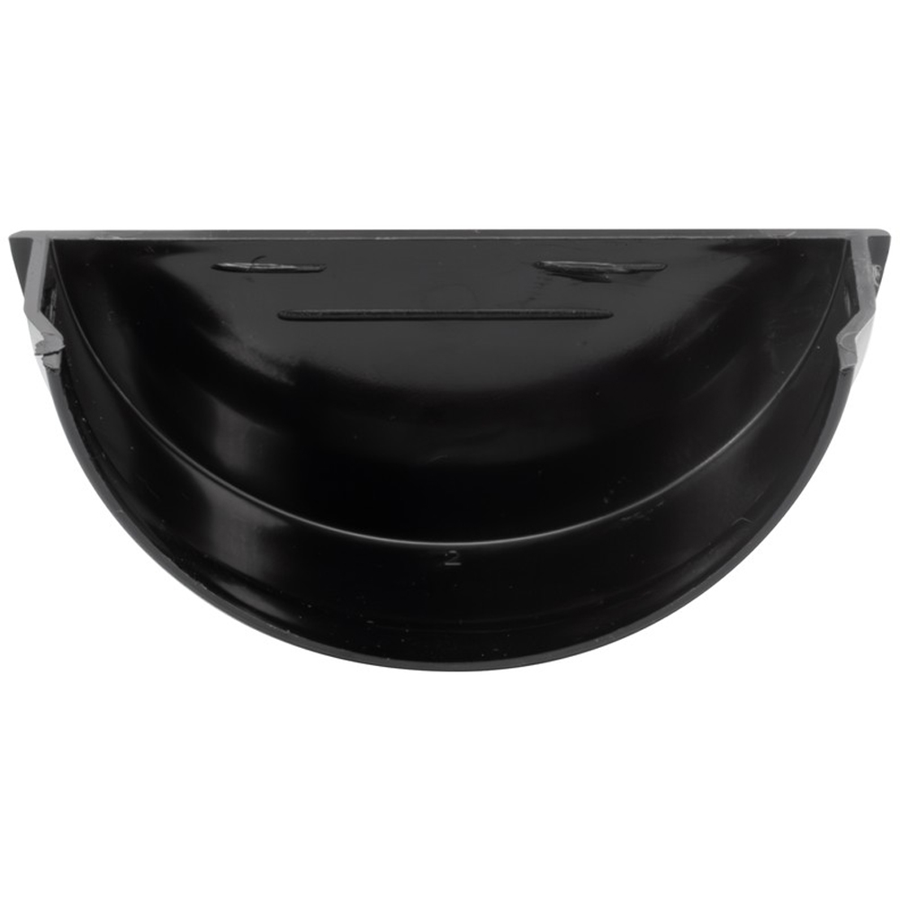 FloPlast Half Round Gutter Internal Stopend Black 112mm Image 2