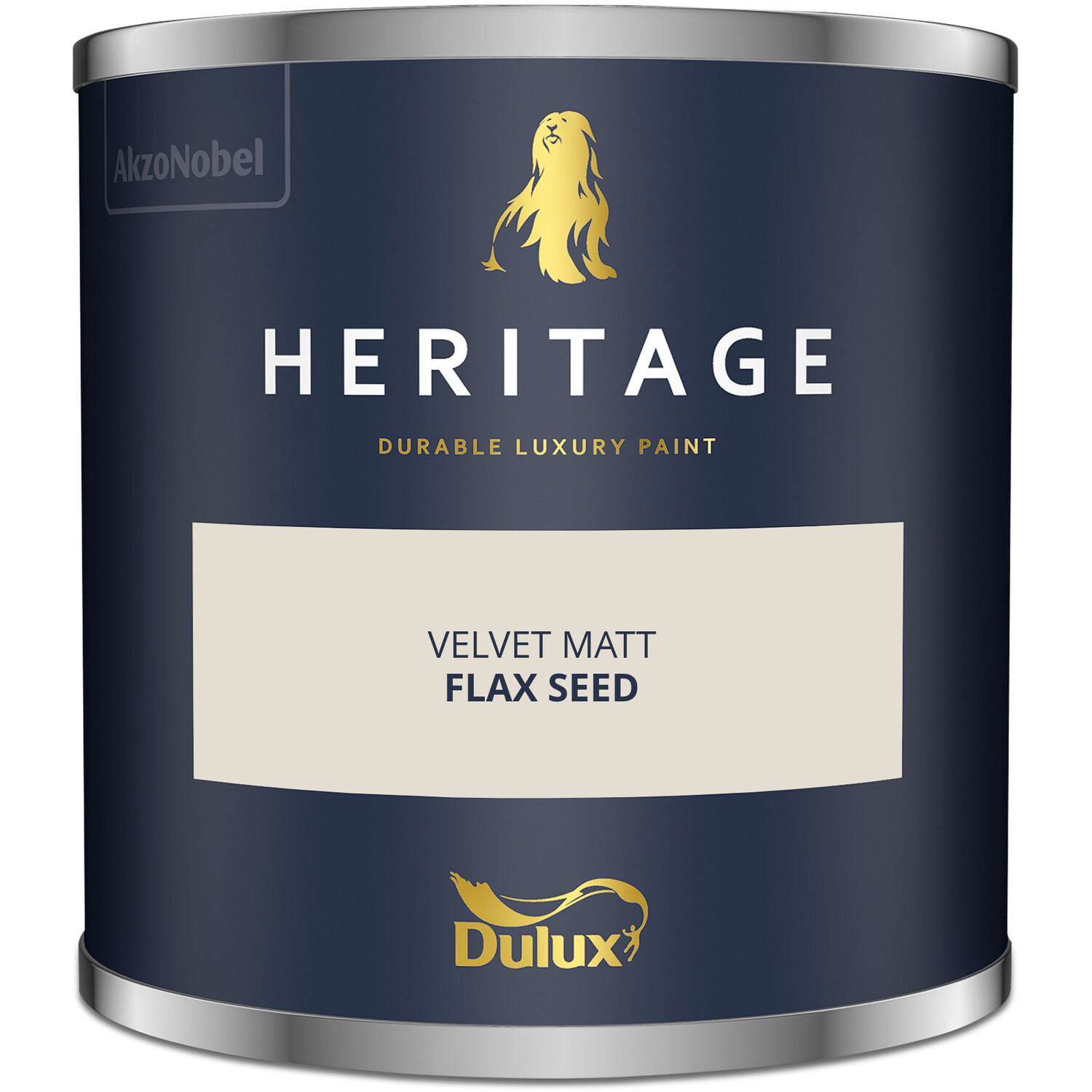 Dulux Heritage Walls and Ceilings Flax Seed Velvet Matt Emulsion Paint Tester Image 2