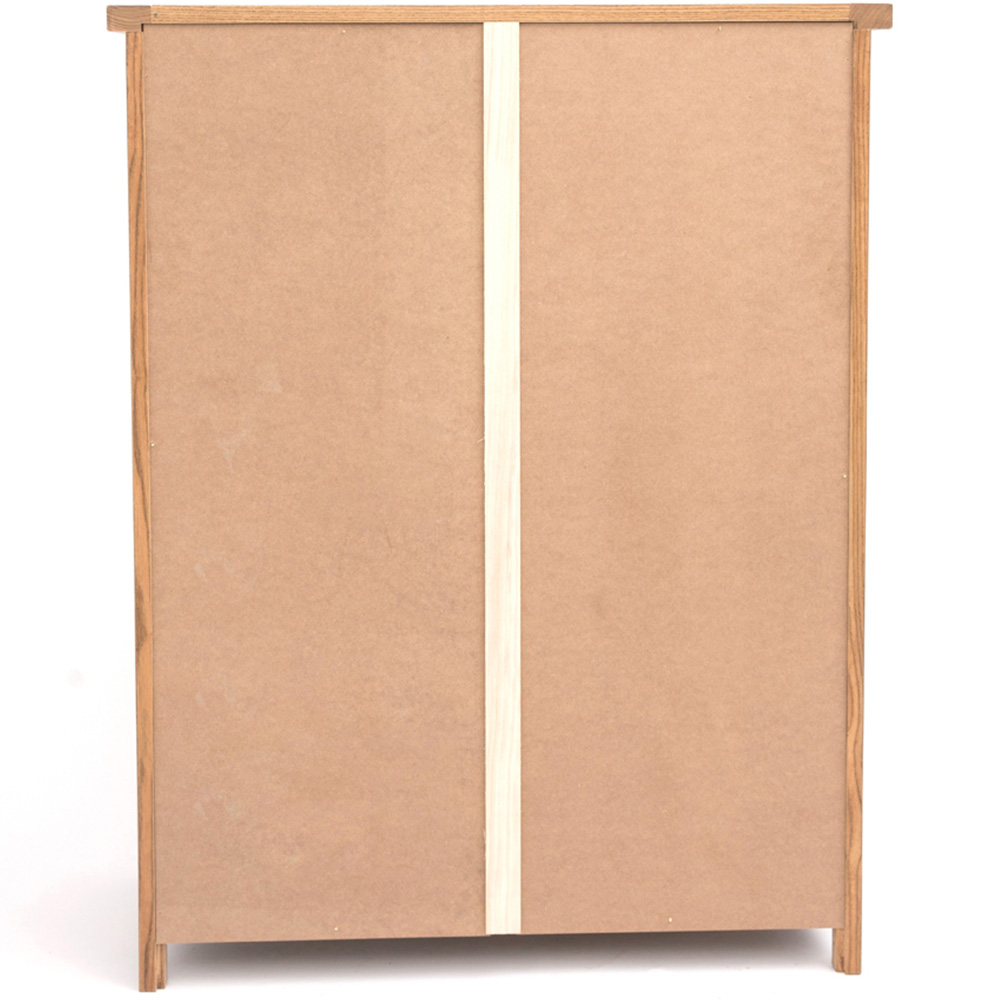 Cabinet Bits Trivento 5 Drawer Brown Chrome Knob Chest of Drawers Image 6