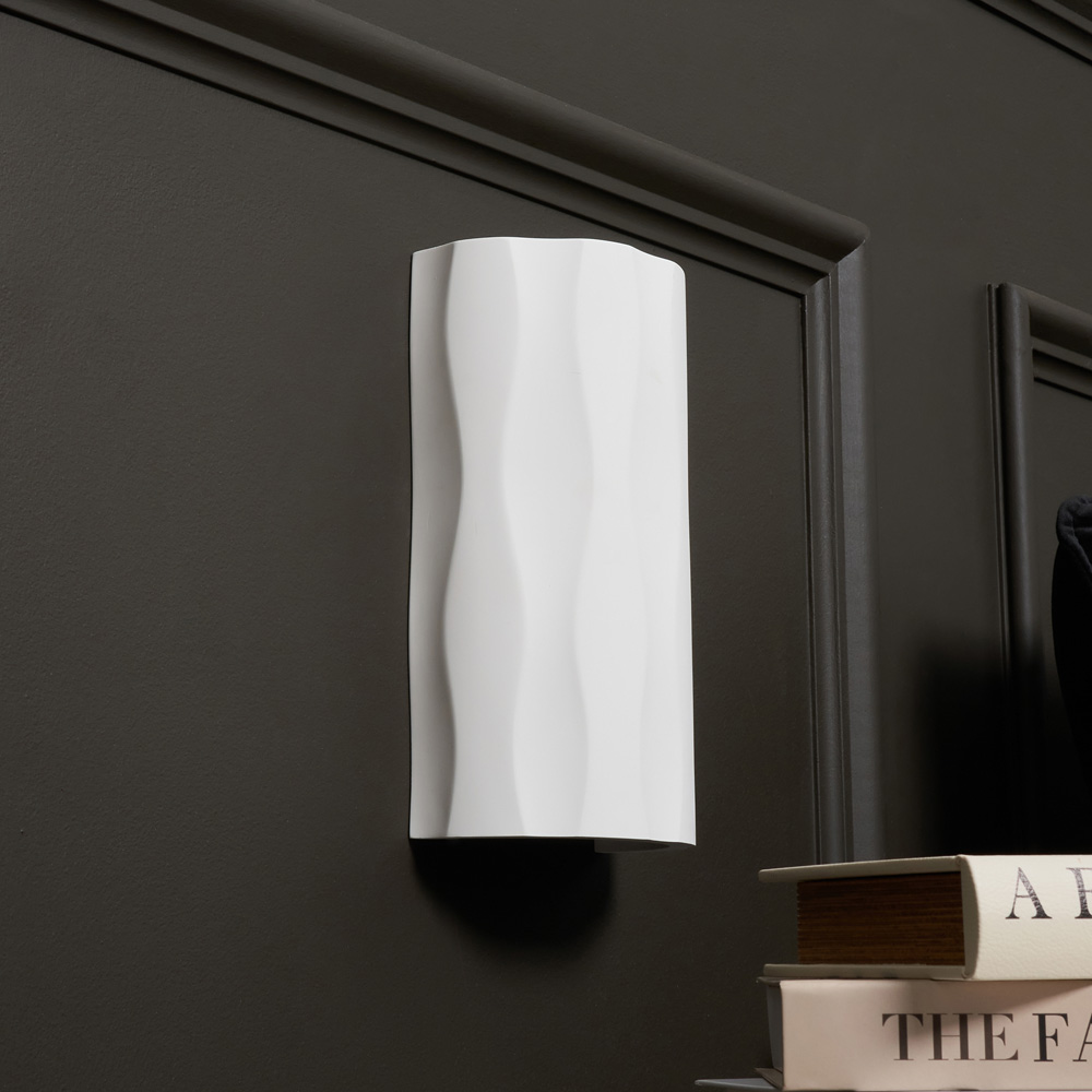 Inlight Pordis Paintable Plaster Up and Down Wall Light Image 6