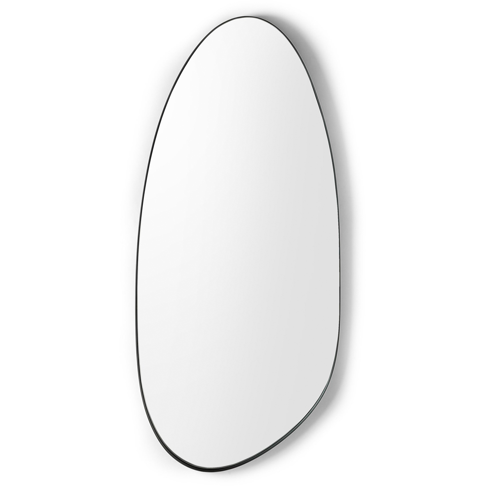 Julian Bowen Rushmore Black Metal Organic Asymmetrical Shaped Wall Mirror 130 x 58cm Image 3