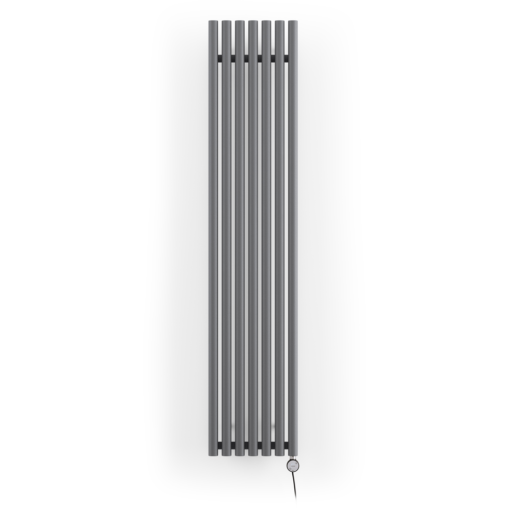 Terma Rolo Room Modern Grey Electric Radiator Bluetooth 800W 1800 x 370mm Image 3