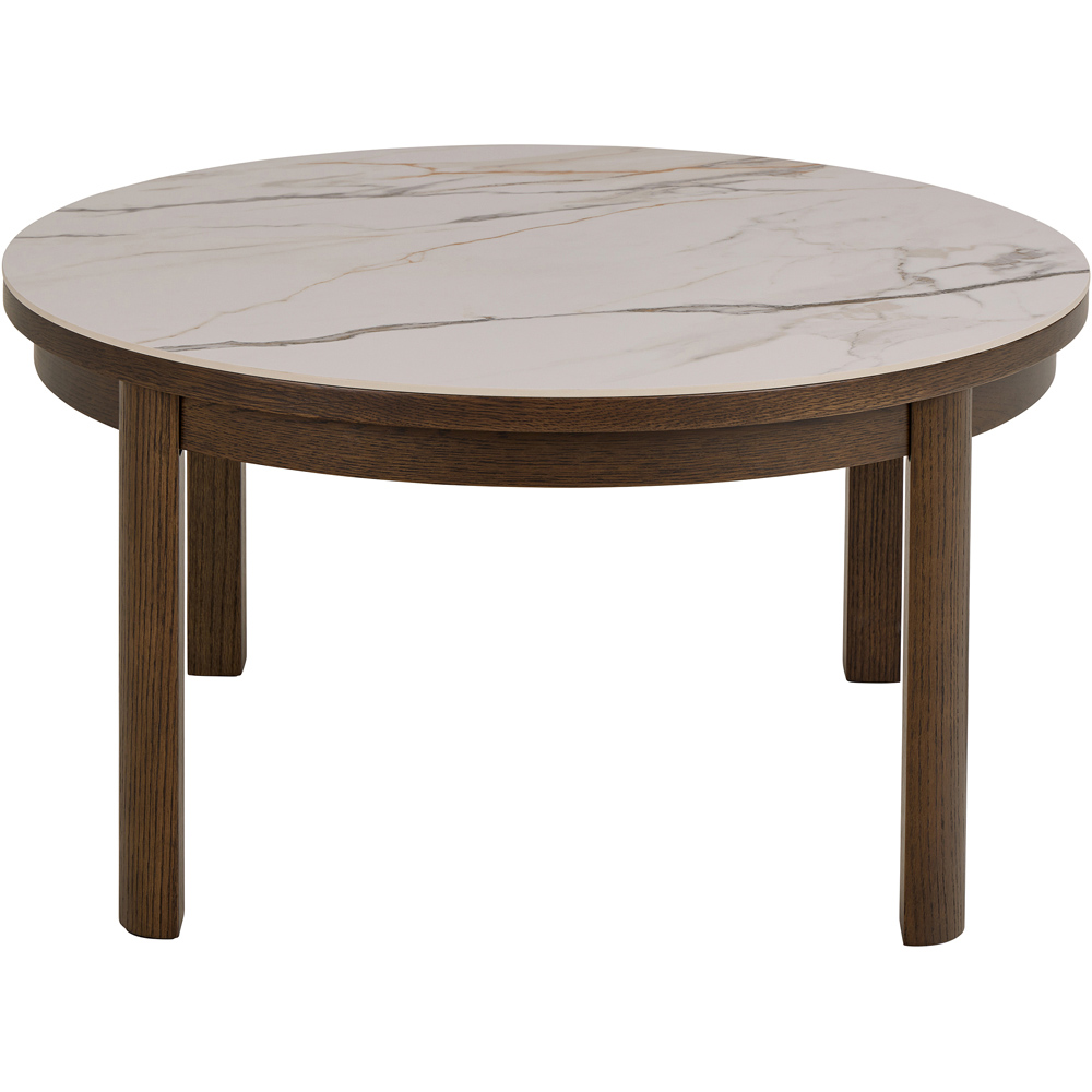Florence Southampton Cream Ceramic Round Coffee Table Image 3