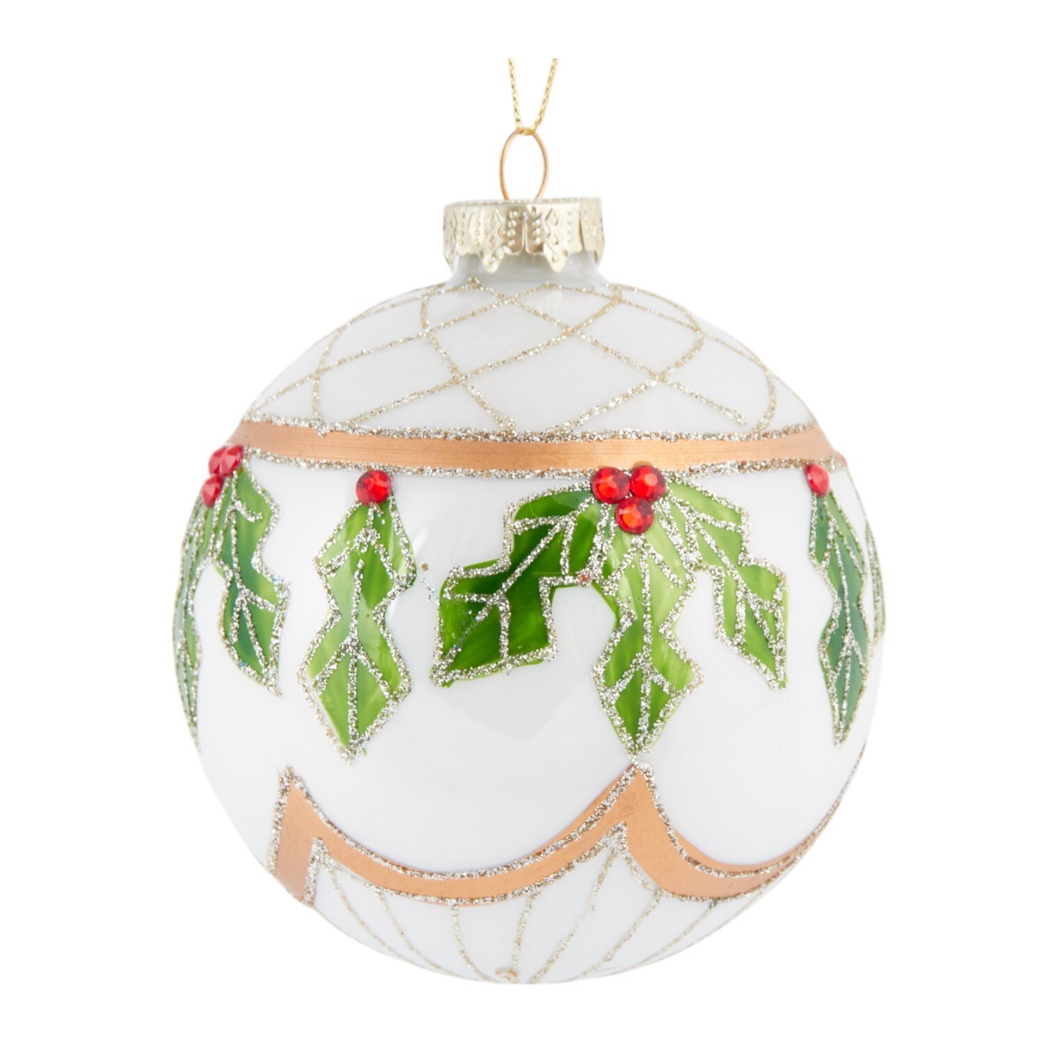 Classic Holly Bauble Image 2