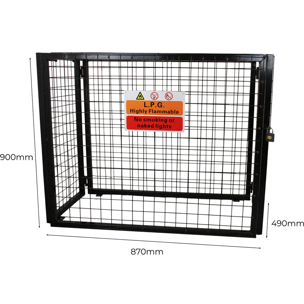 MonsterShop Gas Bottle Mesh Cage 90 x 87cm Image 4