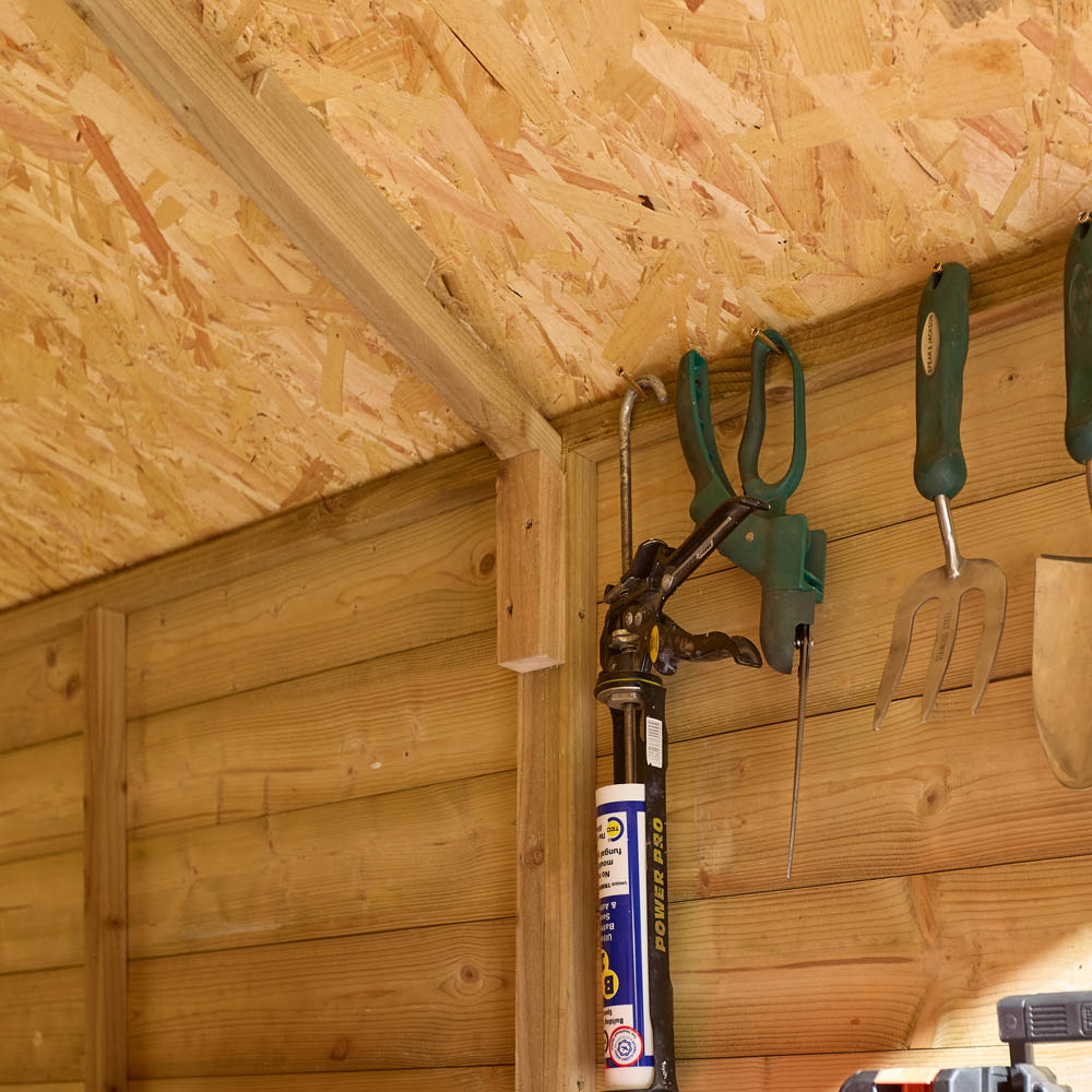 Rowlinson 8 x 6ft Shiplap Apex Shed Image 8