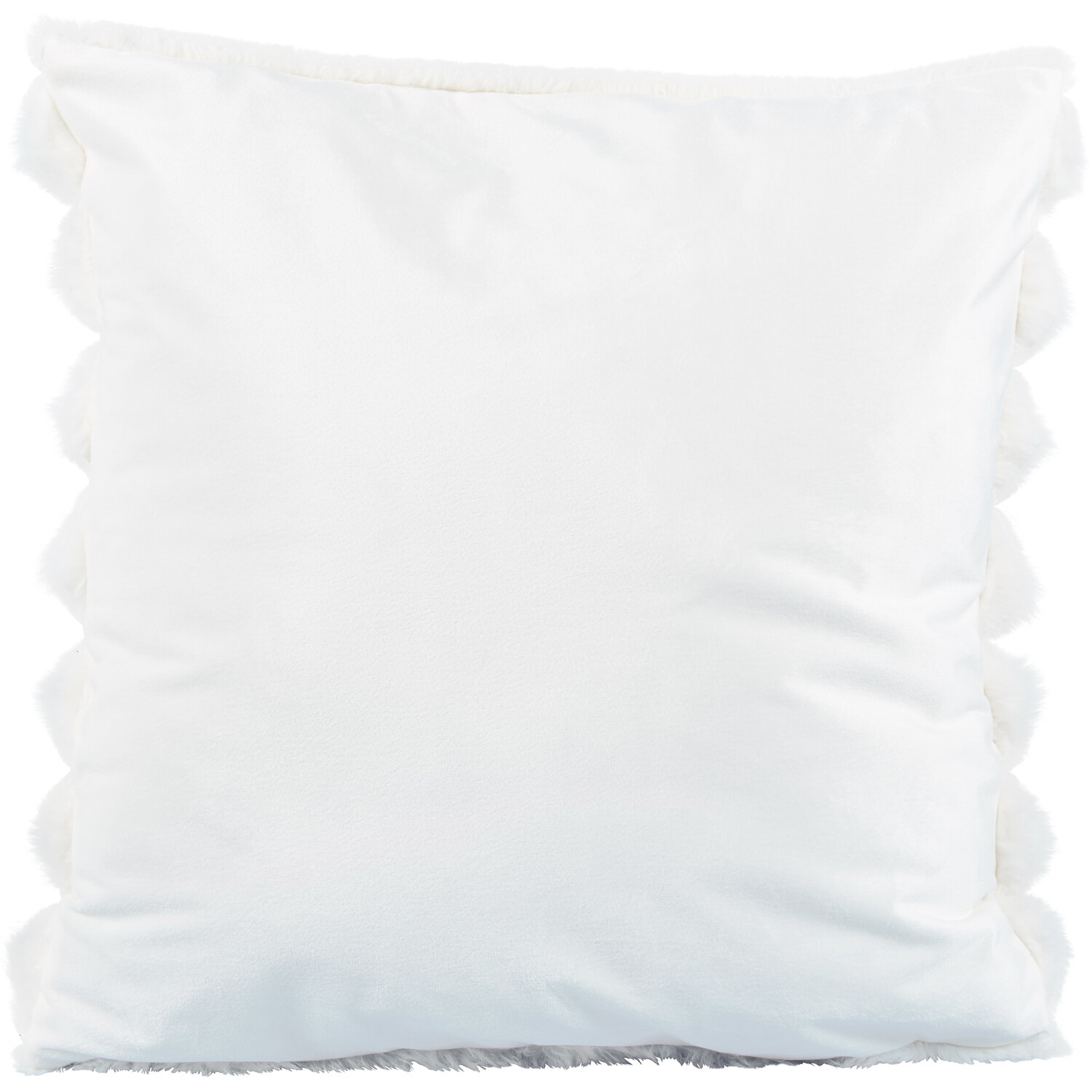 Divante Verbier Faux Fur Cushion - Ivory Image 2