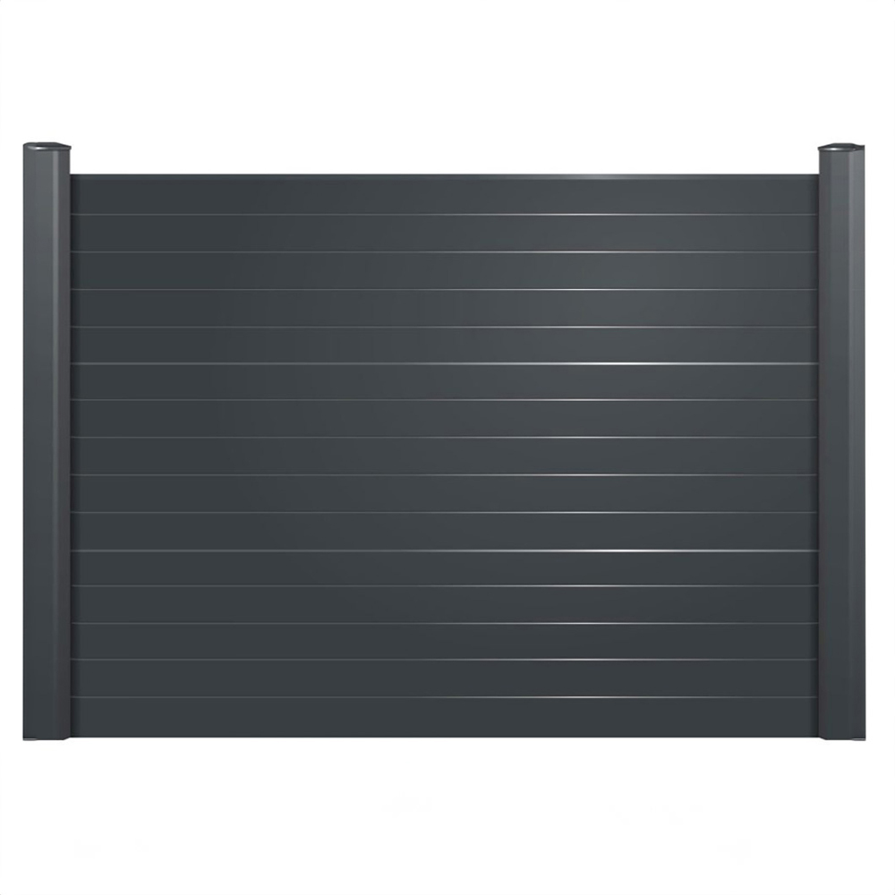 Endurofence Anthracite Grey 1830 x 1500mm Multi Rib Maintenance Free Fence Panel  Image 2