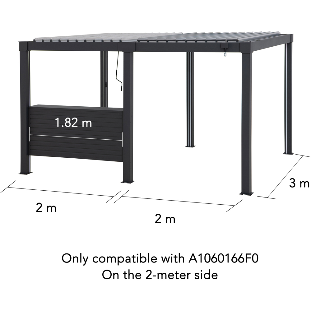 Sunjoy Accessory Bar for Louvered Pergola 2m (Gazebo Not Include) Image 7