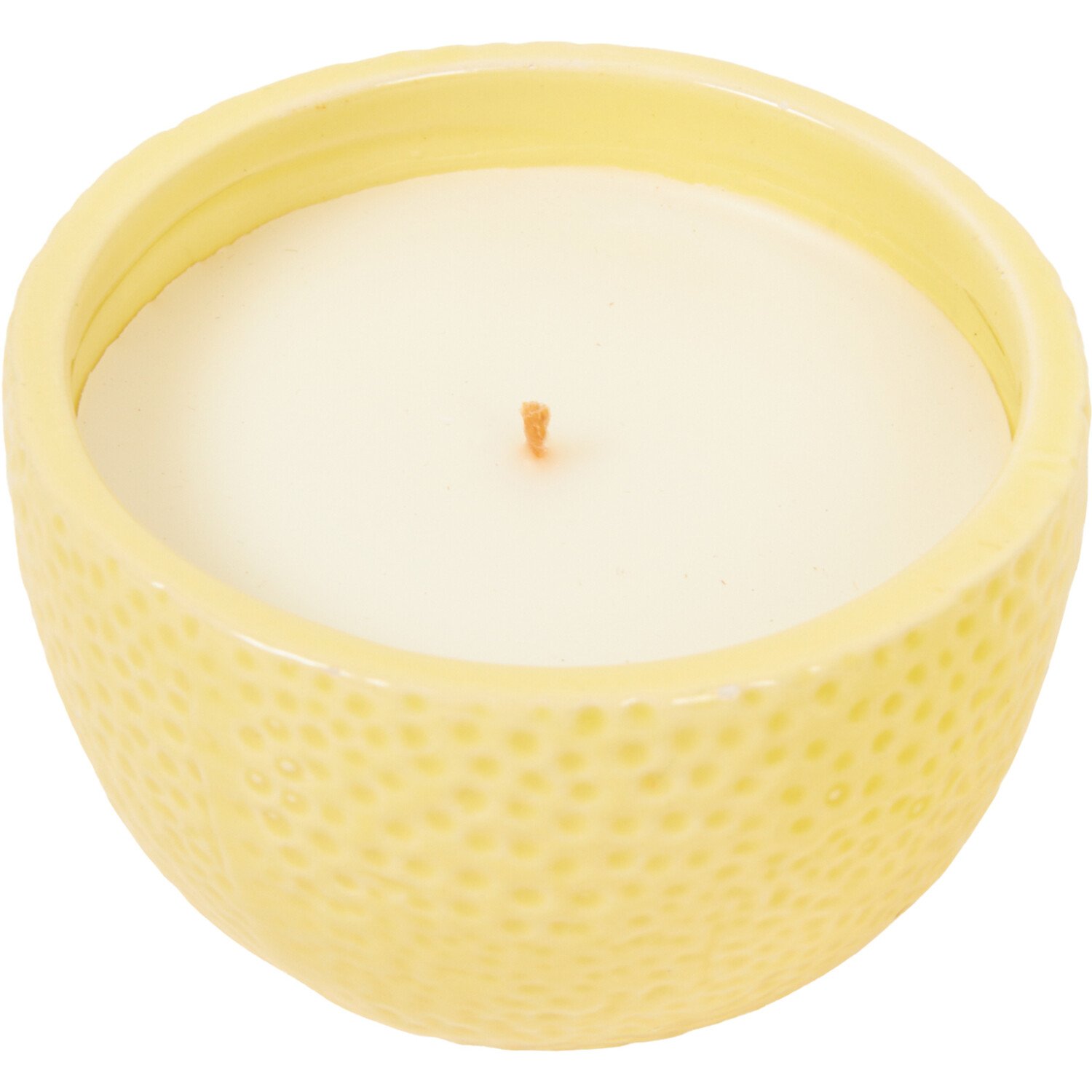 Lemon Ceramic Candle - Yellow Image 3