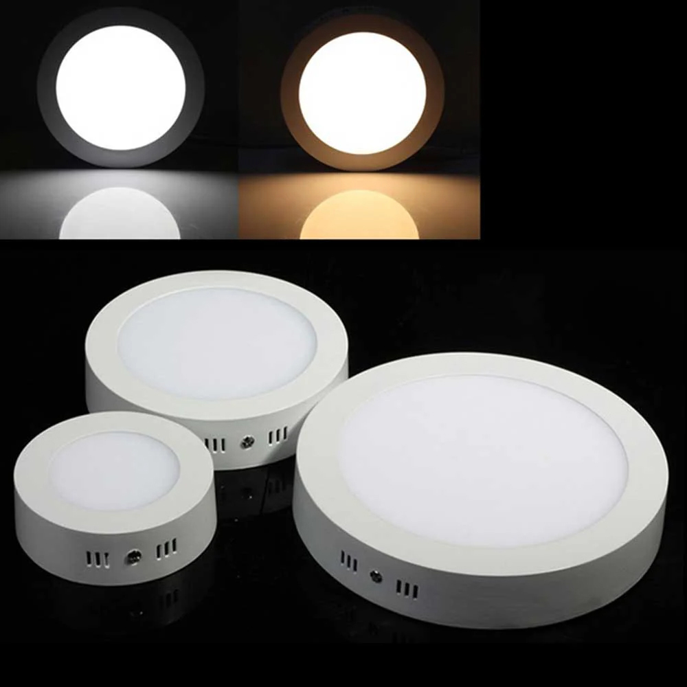 ENER-J 12W 6000K Surface Flush Mounted Round LED Mini Panel 175mm 4 Pack Image 3