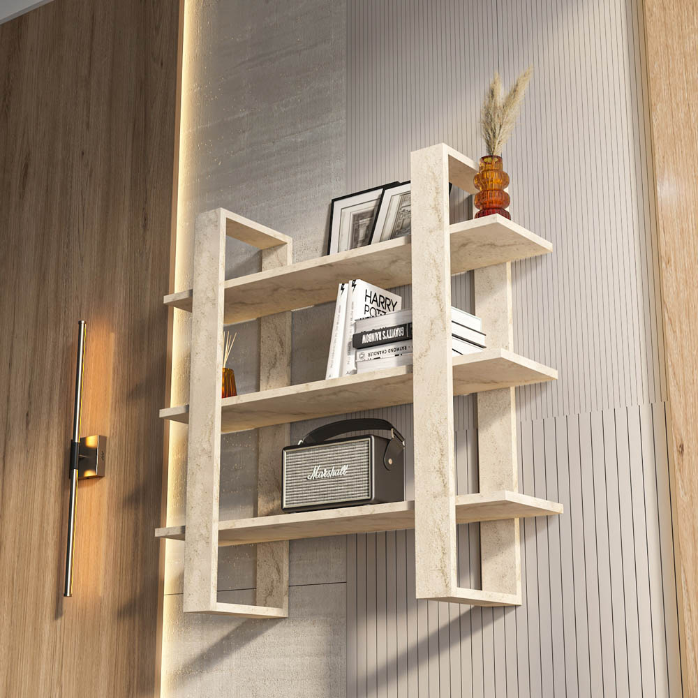 Decorotika Suno 3 Shelf Traverter Wall Mounted Display Unit Image 3