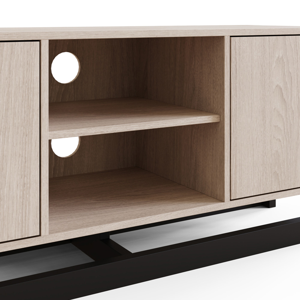 GFW Taite 2 Door 2 Shelf Oak TV Unit Image 7