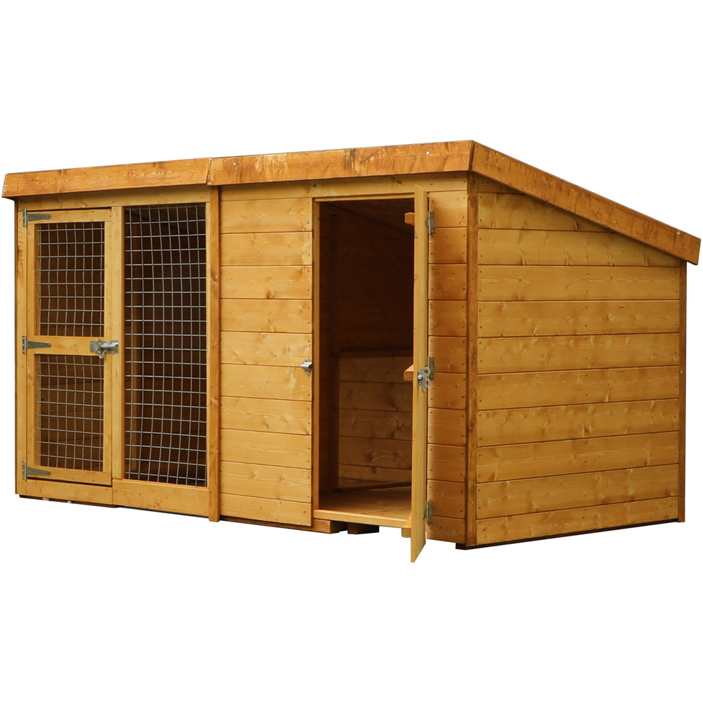 Mercia 8 x 4 Berkshire Dog Kennel and Run Image 1