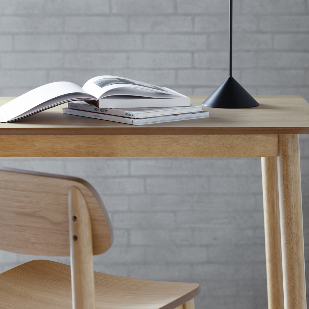 Florence Barlow 4 Seater Rectangular Dining Table Matt Oak Image 8