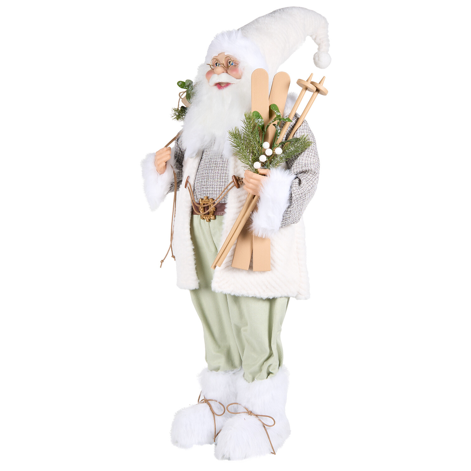 Cosy Cottage Standing Santa Decoration Image 3