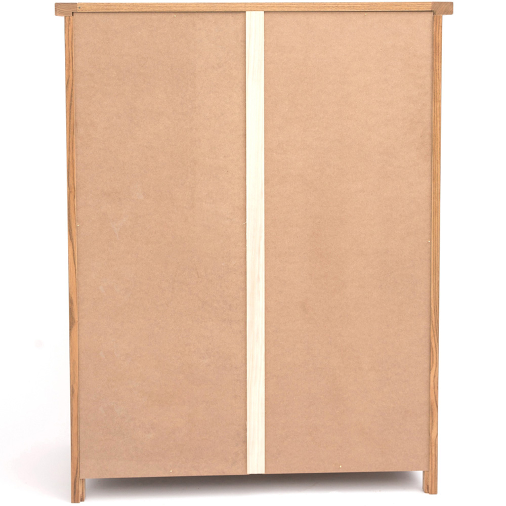 Cabinet Bits Trivento 5 Drawer Brown Brass Knob Chest of Drawers Image 6