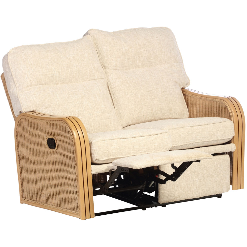 Desser Furniture Paris 2 Seater Cotton Cream Recliner Sofa Image 2