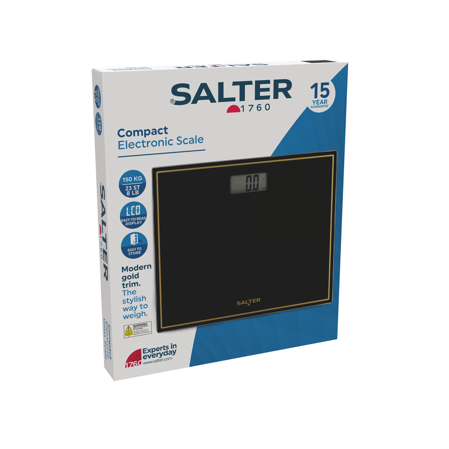 Salter Sleek Compact Electronic Scale Black Image 4