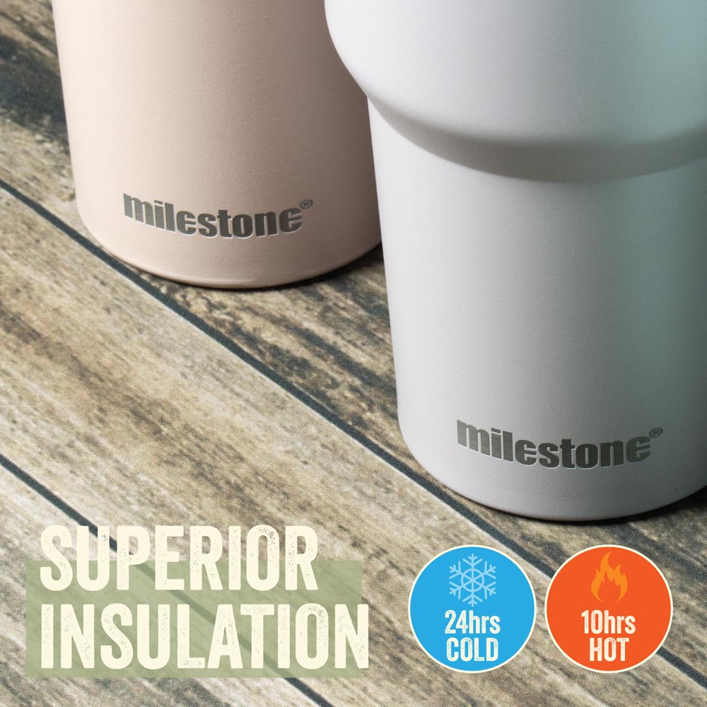 Milestone Camping Pink Insulated Travel Tumbler 1L Image 7