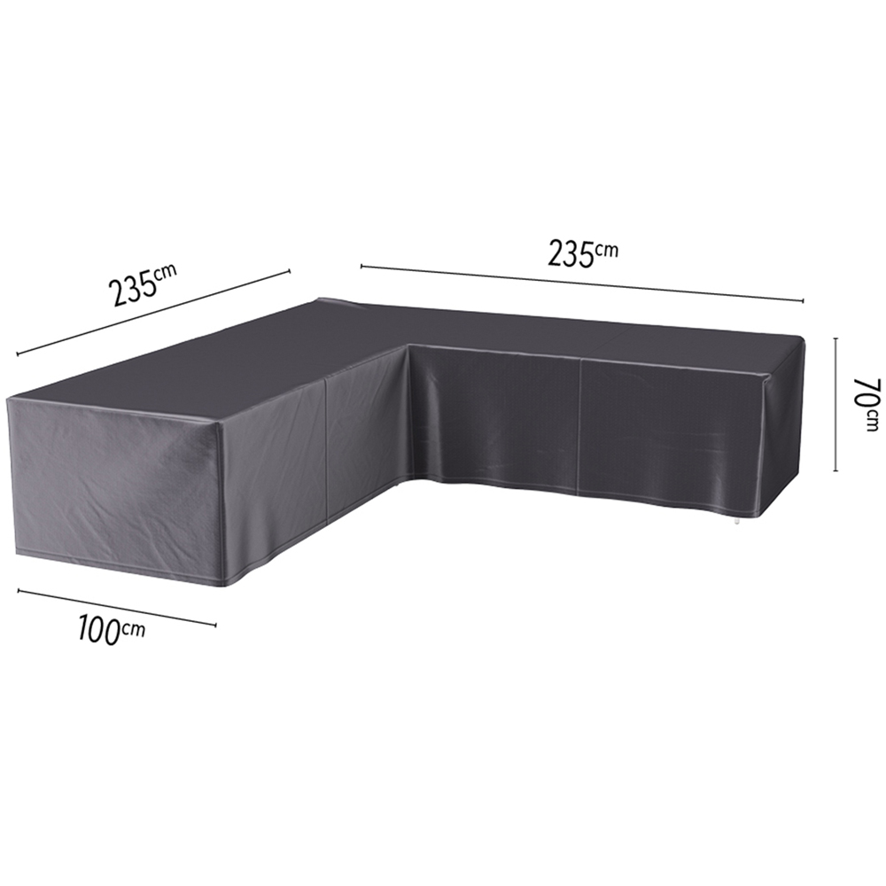 Platinum AeroCover Waterproof L Shape Lounge Set Cover 70 x 235 x 235cm Image 7