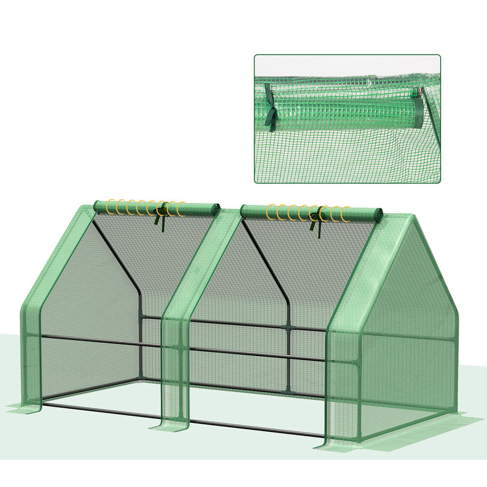 Outsunny Mini Greenhouse with Zipper Image 5