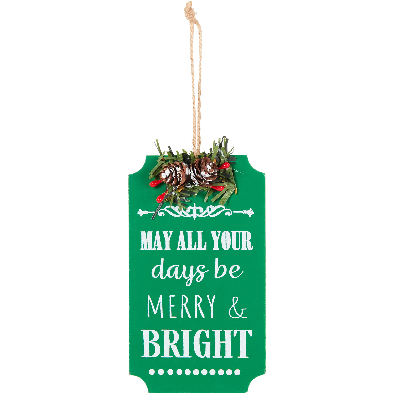 Christmas Slogan Hanging Decorations Image 1