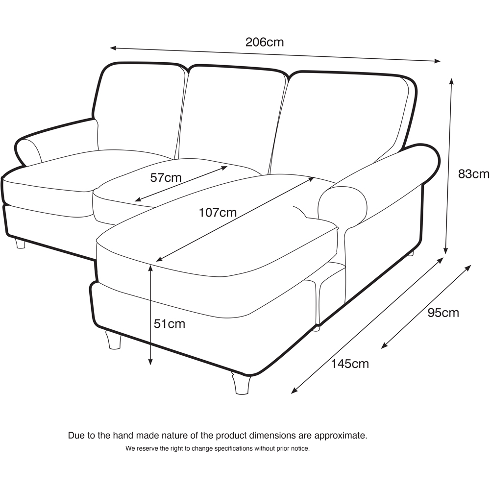 Clara 3 Seater Agmamito Faro 17 Right Hand Corner Sofa Image 4