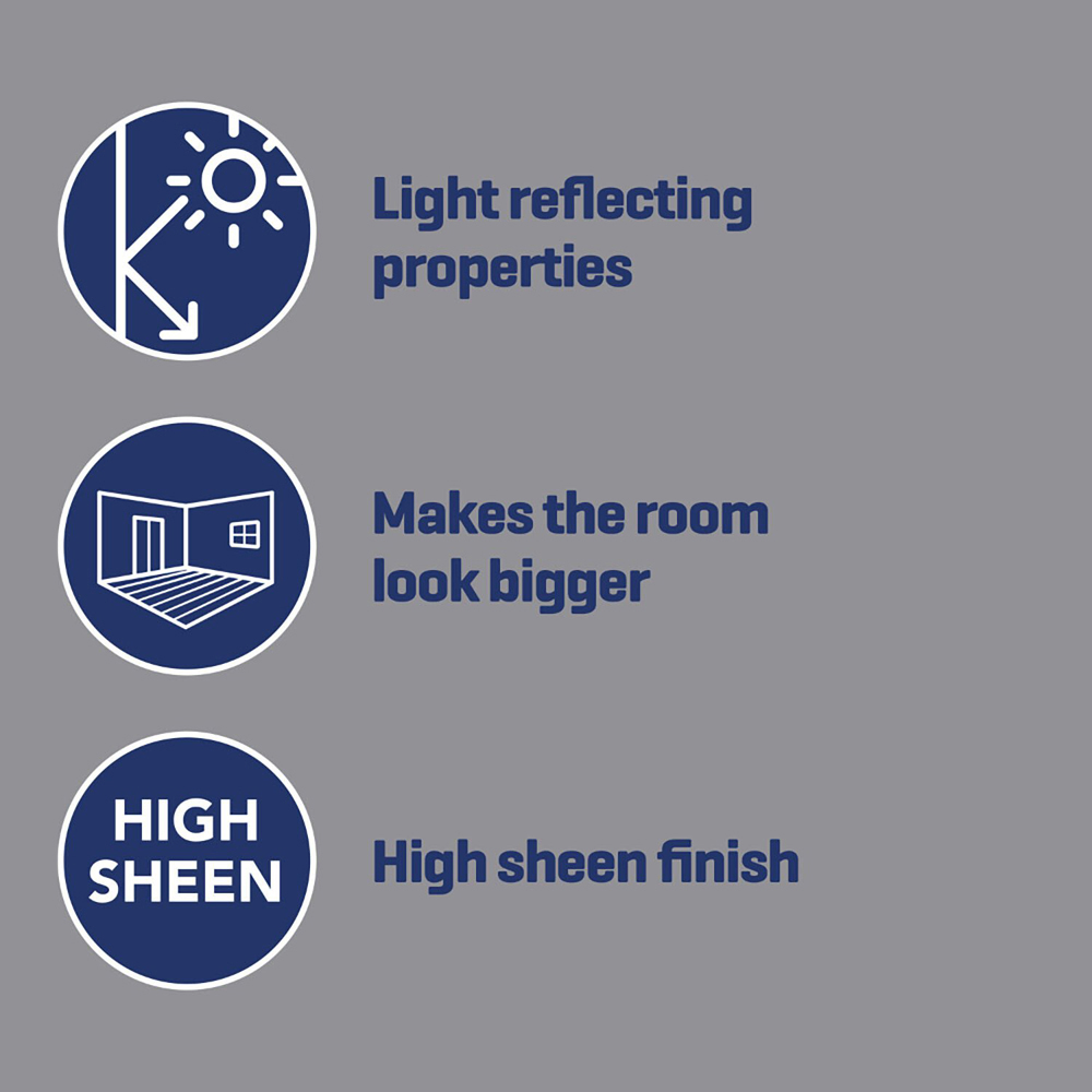 Johnstones Silk Emulsion Paint Frosted Silver Image 5