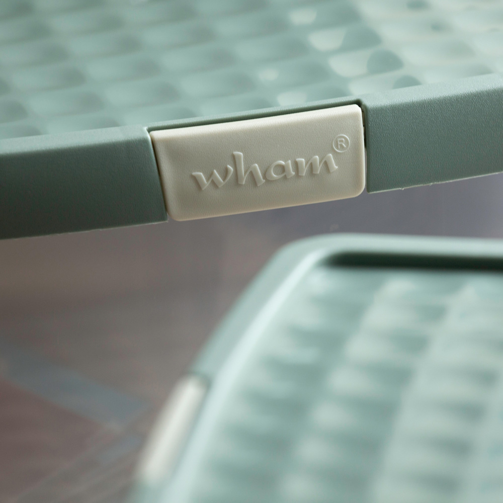 Wham Clip 10.5L Clear Green Milieu and Stone Rectangular Storage Box with Lid 3 Pack Image 6