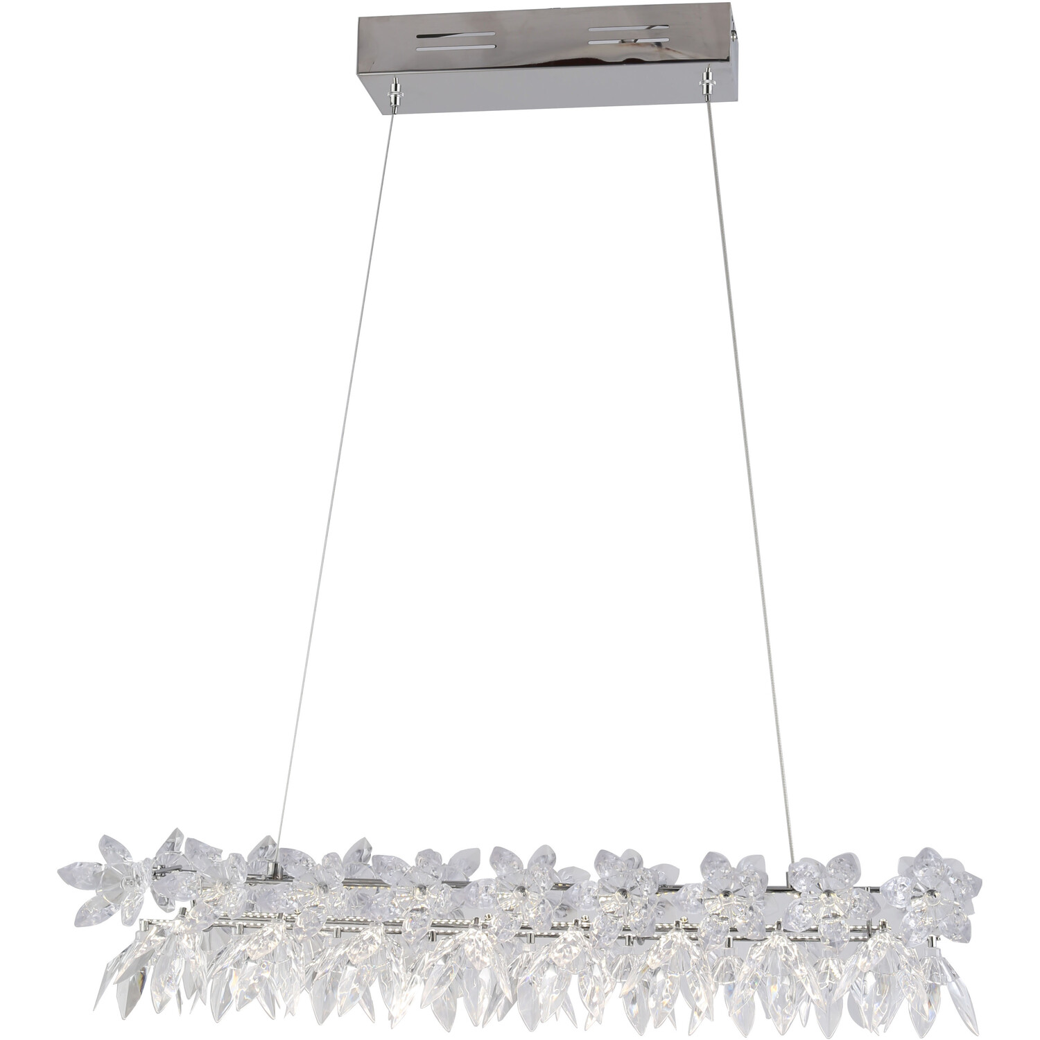 Genevieve LED Ceiling Fitting Chrome Image 5