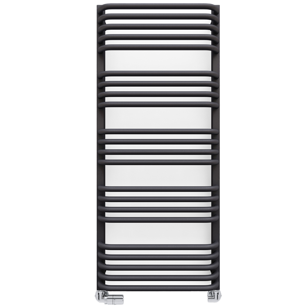 Terma Alex Modern Grey Heated Towel Rail 1140 x 500mm Image 1
