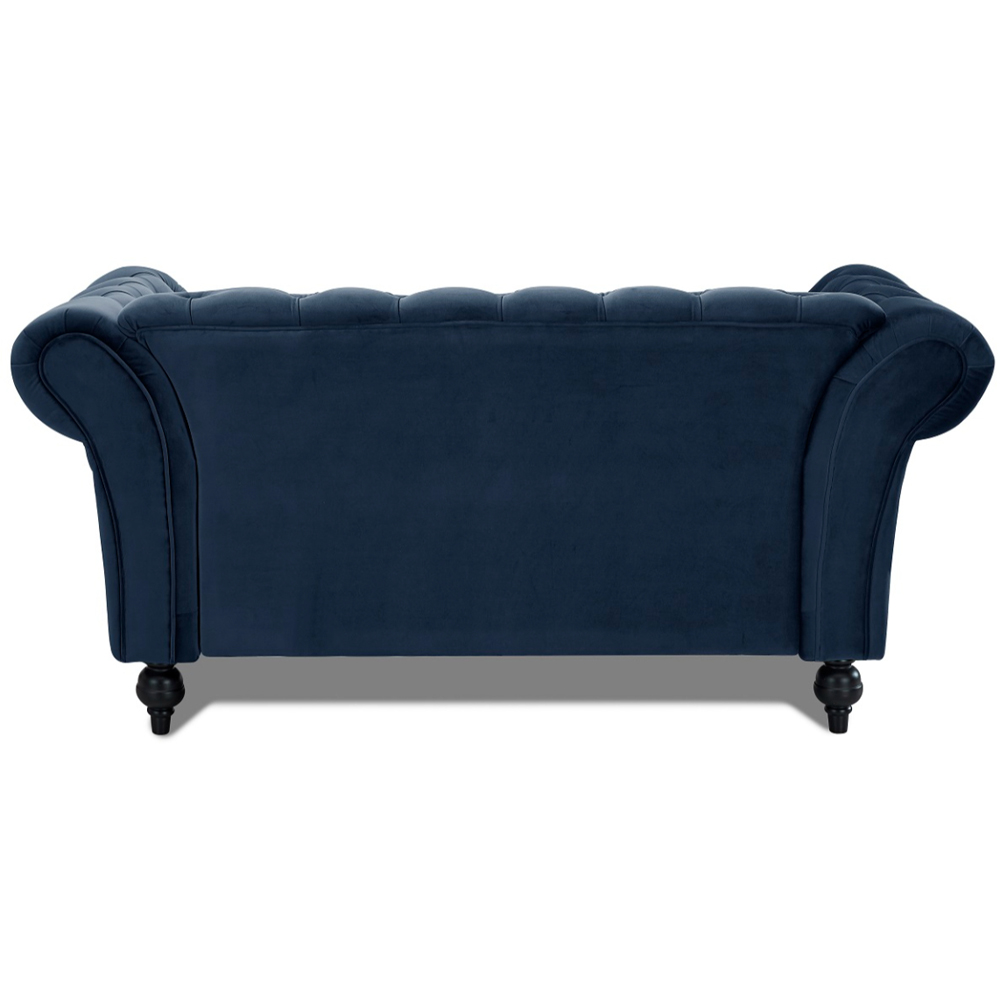 Home Detail Mayfair 2 Seater Midnight Blue Velvet Curved Sofa Image 5
