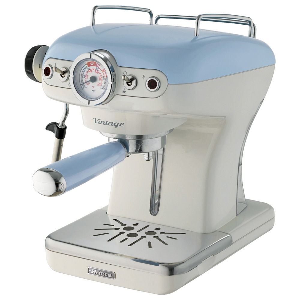 Ariete Vintage ARPK18 Blue Dome Kettle 2 Slice Toaster and Espresso Coffee Maker Set Image 5